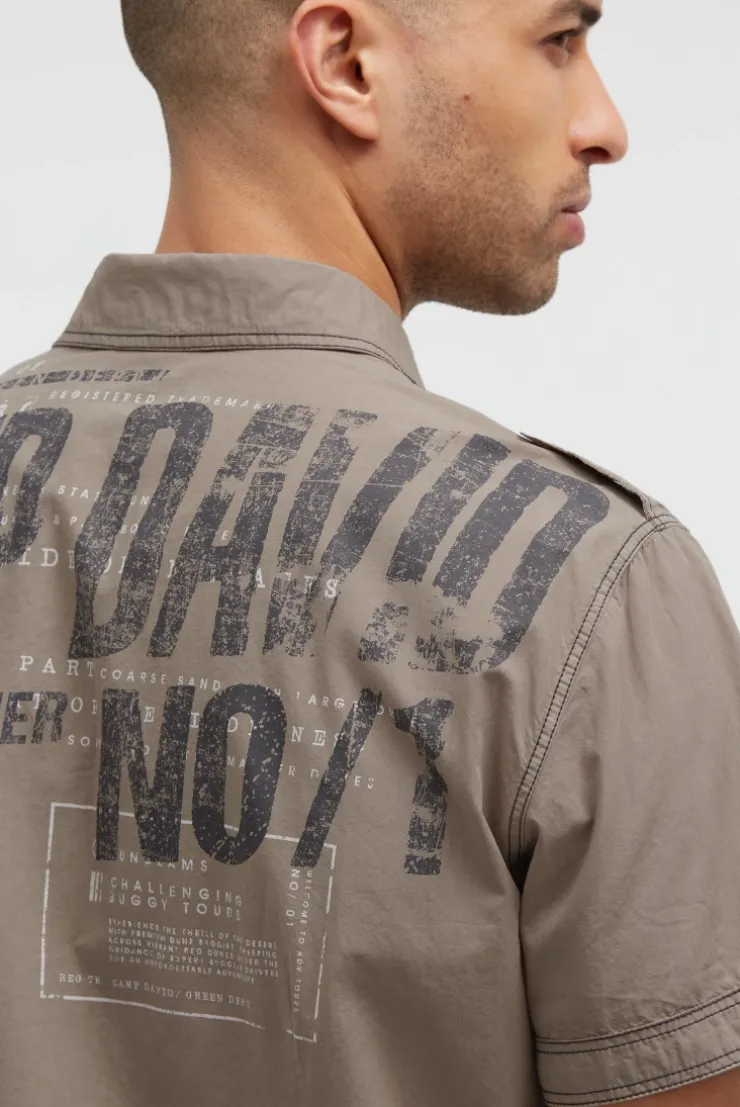 Hemd mit Back-Print, Brusttasche und Stickereien rock ridge