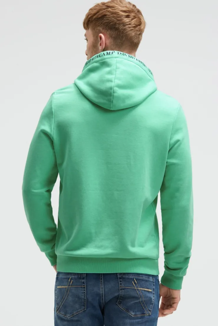 Hoodie mit Puffprint flight green