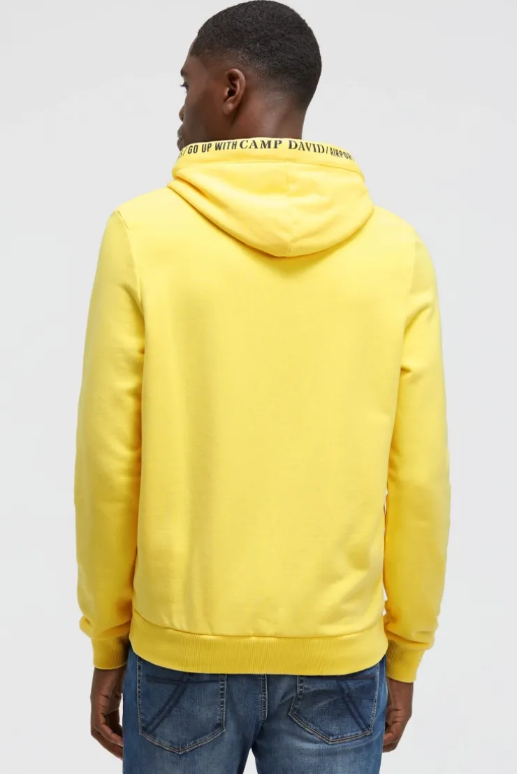 Hoodie mit Puffprint yellow sun