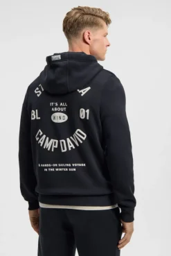 Hoodie mit Rücken-Artwork blue navy