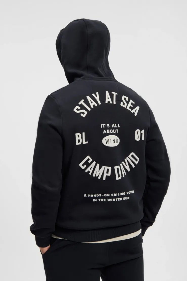 Hoodie mit Rücken-Artwork blue navy