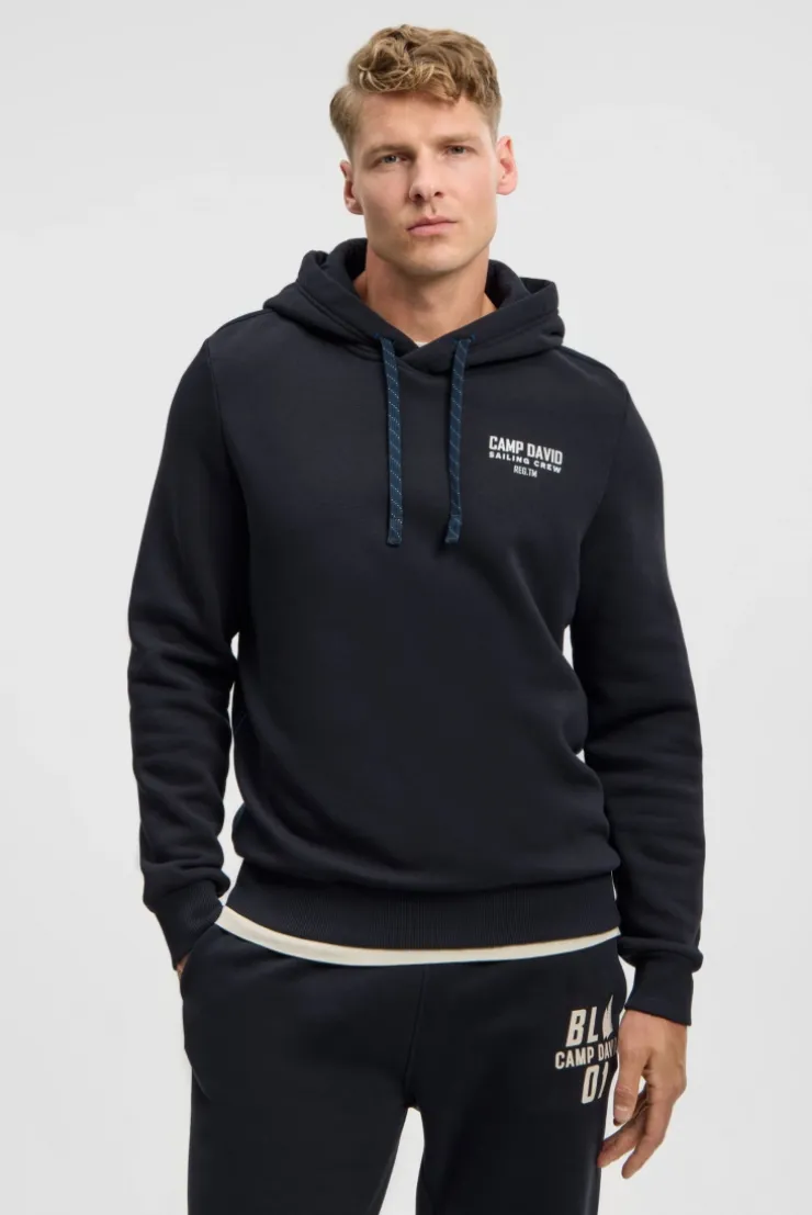 Hoodie mit Rücken-Artwork blue navy