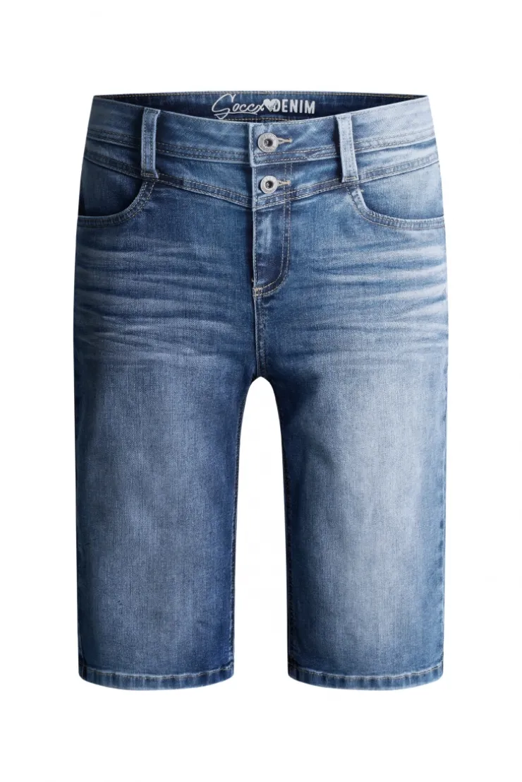 Jeans Bermuda HA:NNI Regular Fit ocean blue