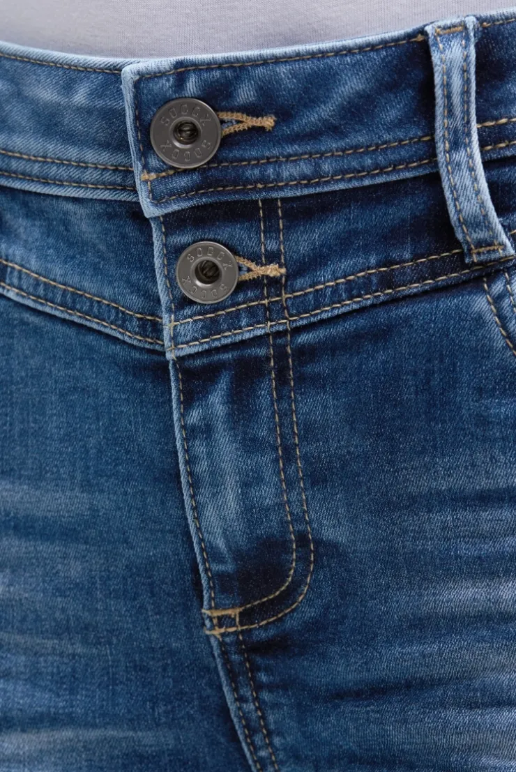 Jeans Bermuda HA:NNI Regular Fit ocean blue