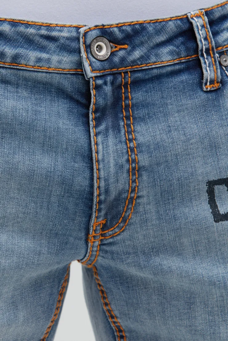 Jeans CO:NO Comfort Fit vintage blue printed