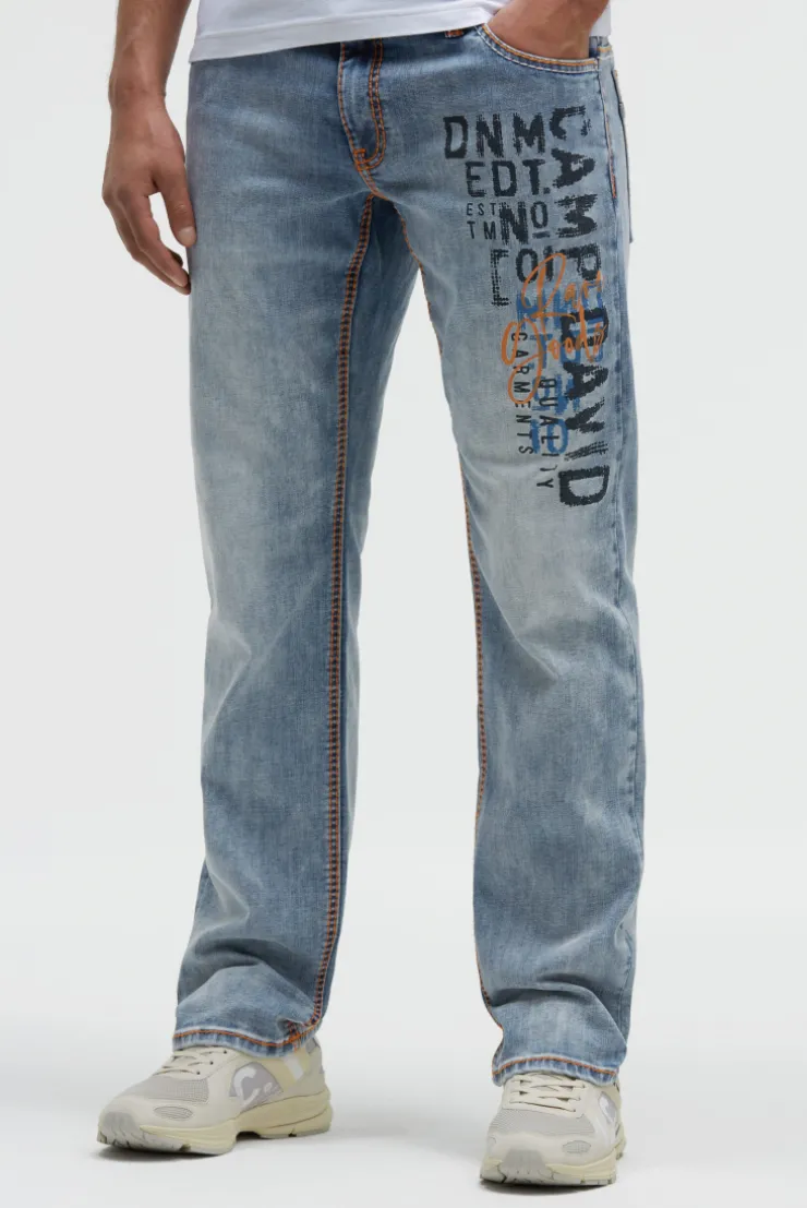 Jeans CO:NO Comfort Fit vintage blue printed