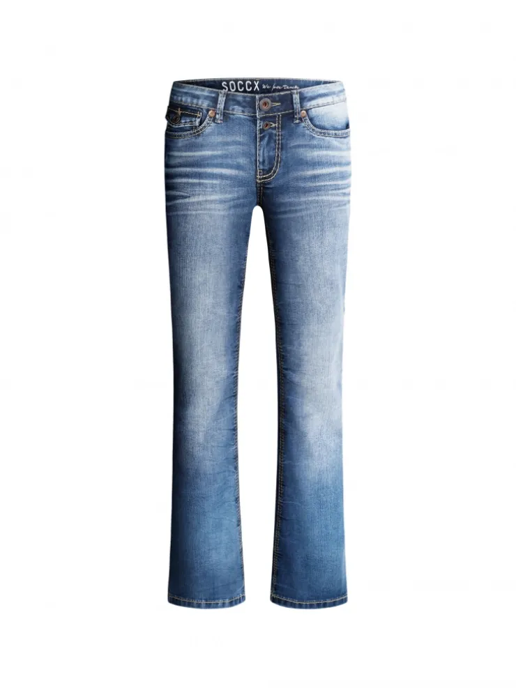 Jeans FI:LO Slim Fit distressed vintage blue