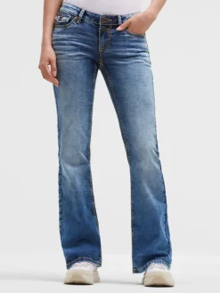 Jeans FI:LO Slim Fit distressed vintage blue