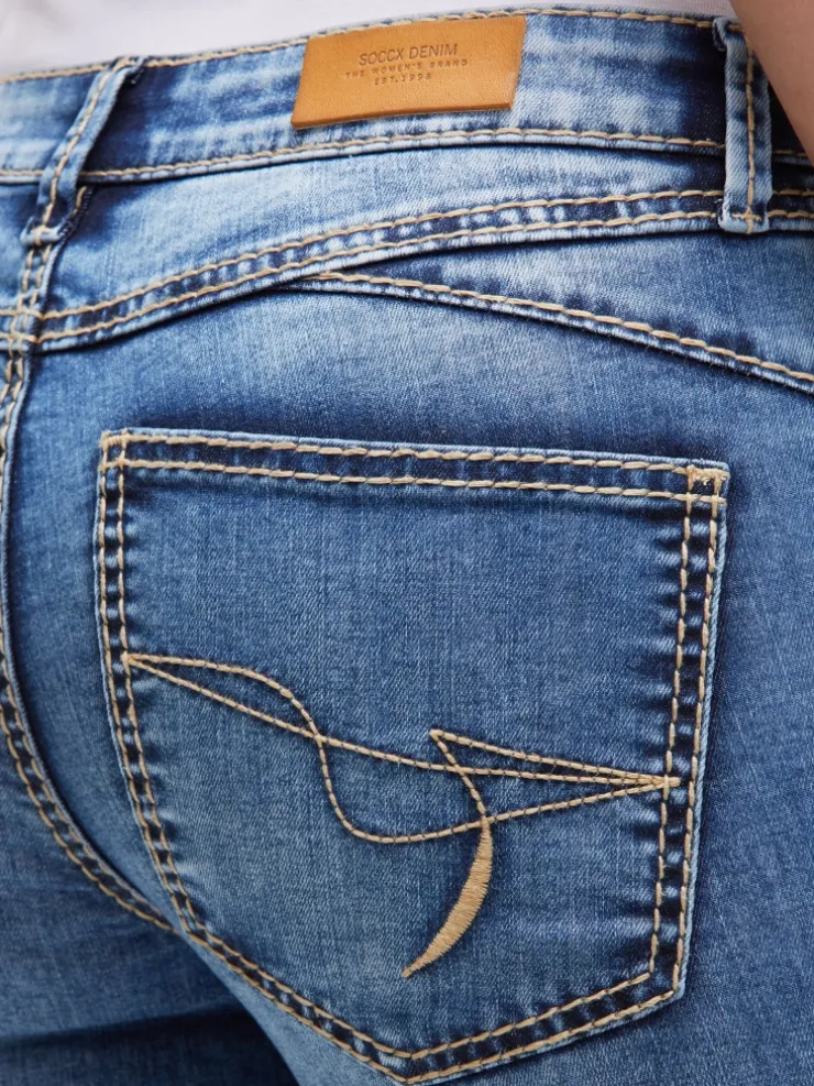 Jeans FI:LO Slim Fit distressed vintage blue