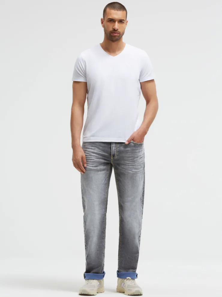 Jeans FRA:NK Comfort Fit light blue grey jogg