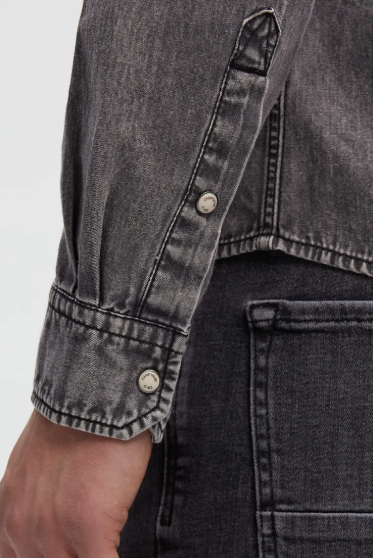 Jeanshemd Regular Fit stone grey | M