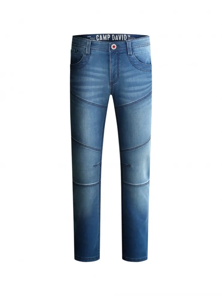 Jeans HE:RY Regular Fit blue red jogg