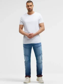 Jeans HE:RY Regular Fit blue red jogg