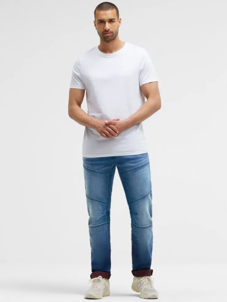 Jeans HE:RY Regular Fit blue red jogg