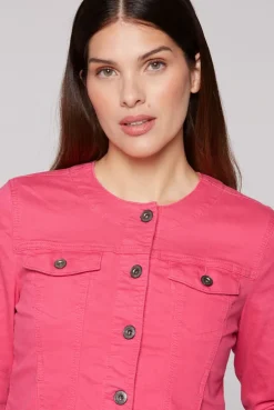 Jeansjacke JE:SSY coral pink | S