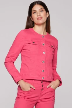 Jeansjacke JE:SSY coral pink | S