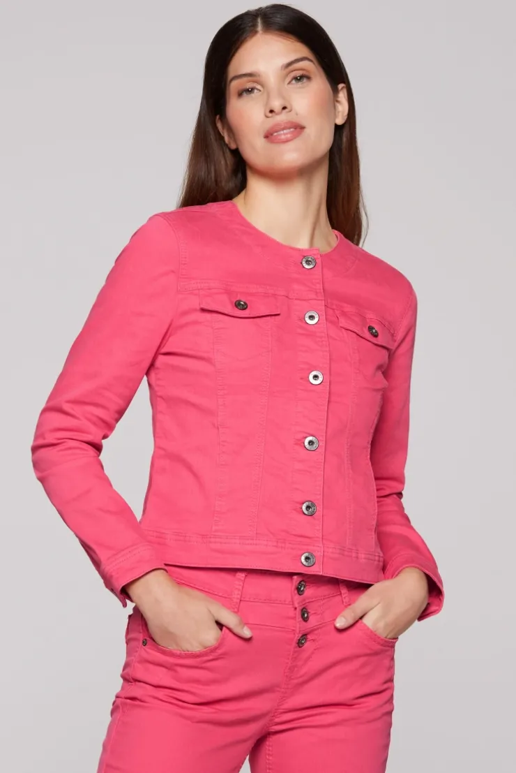 Jeansjacke JE:SSY coral pink | S