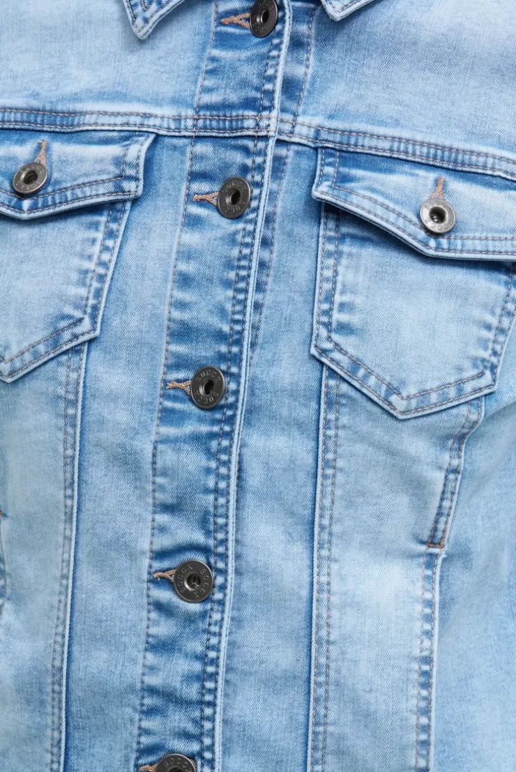 Jeansjacke JU:NE light blue print