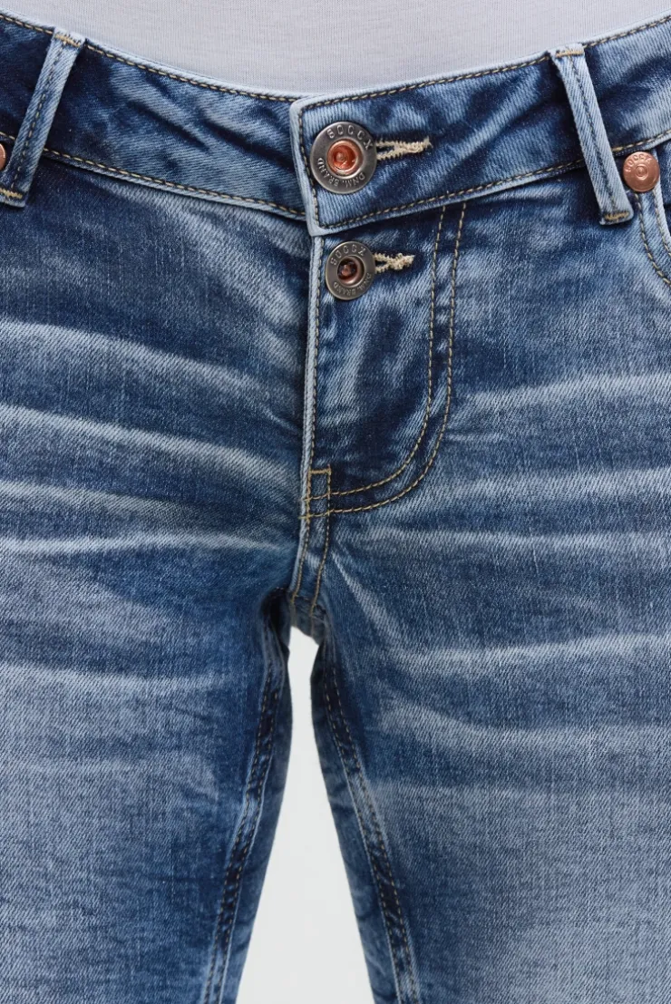 Jeans MI:LO Slim Fit distressed vintage blue