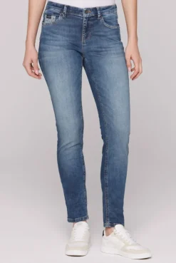 Jeans MI:RA Slim Fit blue vintage printed