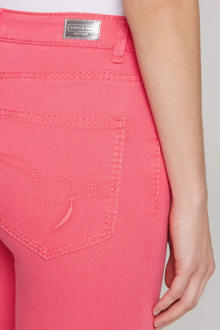 Jeans MI:RA Slim Fit coral pink
