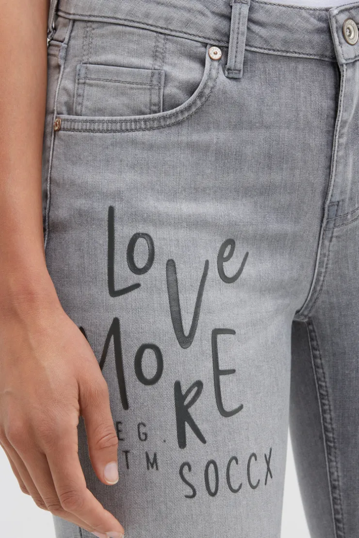 Jeans MI:RA Slim Fit grey used printed