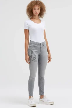 Jeans MI:RA Slim Fit grey used printed