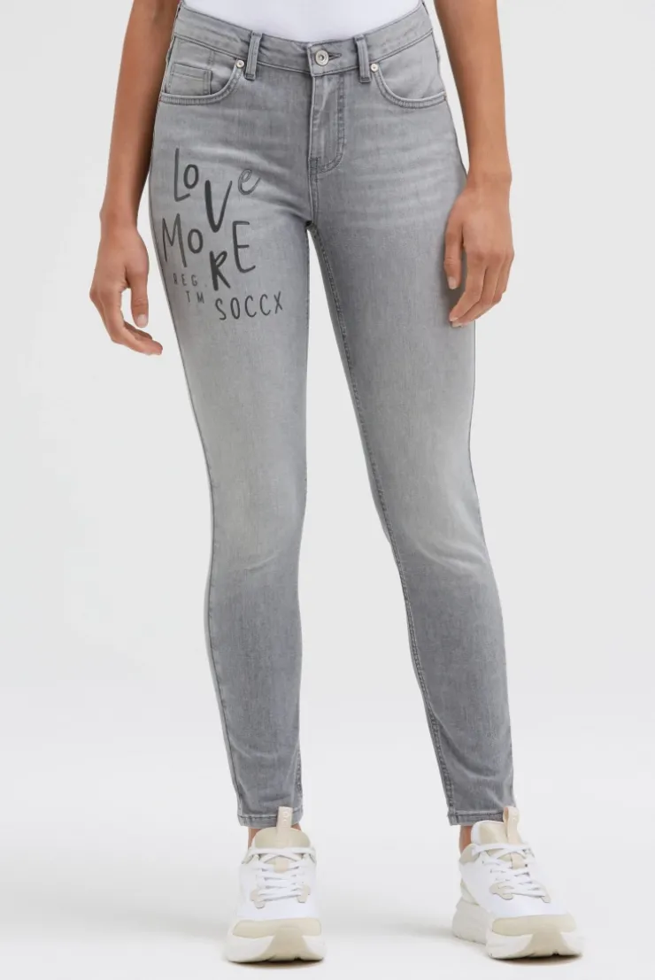 Jeans MI:RA Slim Fit grey used printed