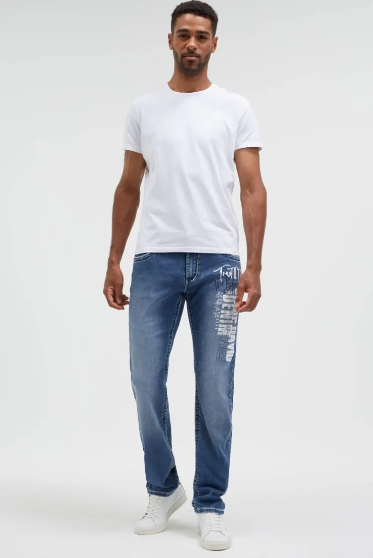 Jeans NI:CO Regular Fit mid blue jogg