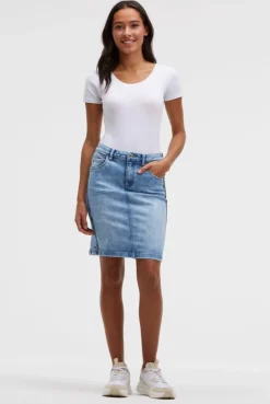 Jeansrock AN:NE sky blue