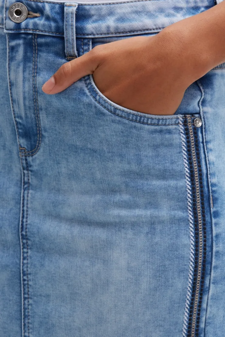 Jeansrock AN:NE sky blue