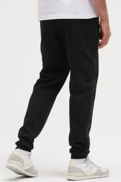 Jogginghose aus Interlock mit Seitentapes black | S