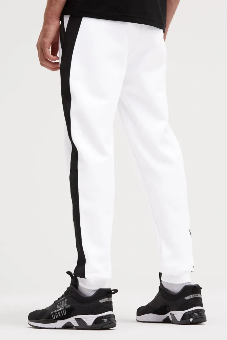 Jogginghose aus Interlock mit Seitentapes opticwhite