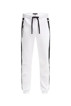 Jogginghose aus Interlock mit Seitentapes opticwhite