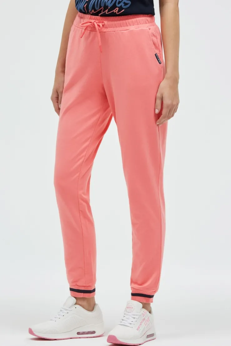 Jogginghose mit Bündchen-Details apricot sunset