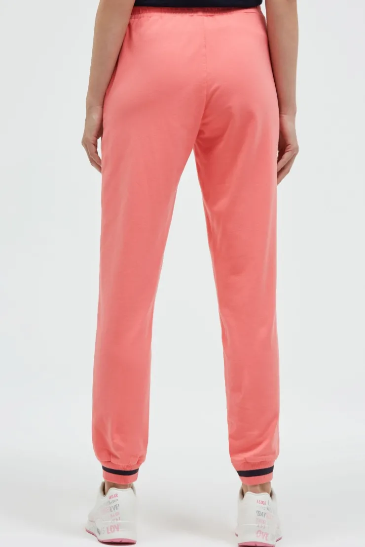 Jogginghose mit Bündchen-Details apricot sunset