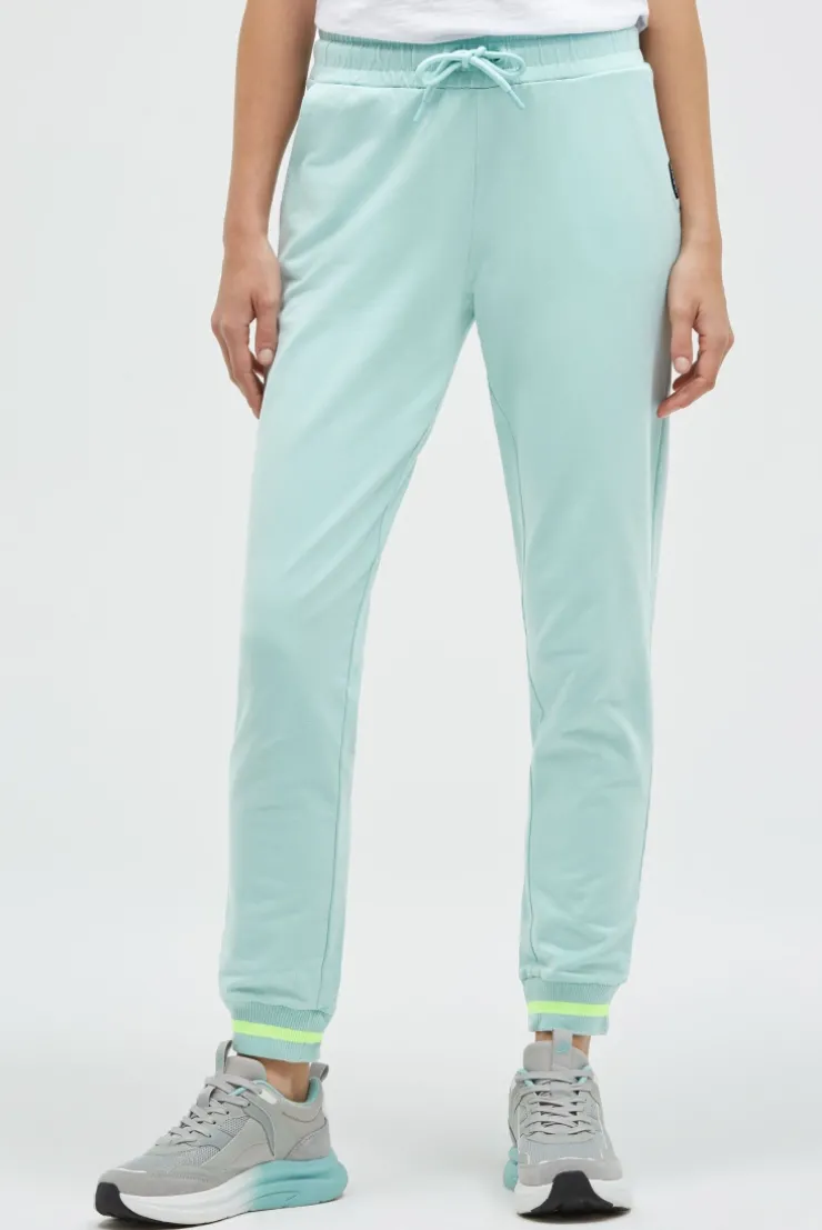 Jogginghose mit Bündchen-Details misty mint