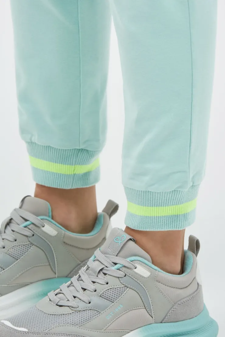Jogginghose mit Bündchen-Details misty mint