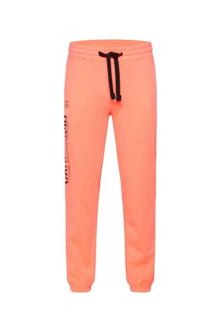 Jogginghose mit Logo Print speed orange neon