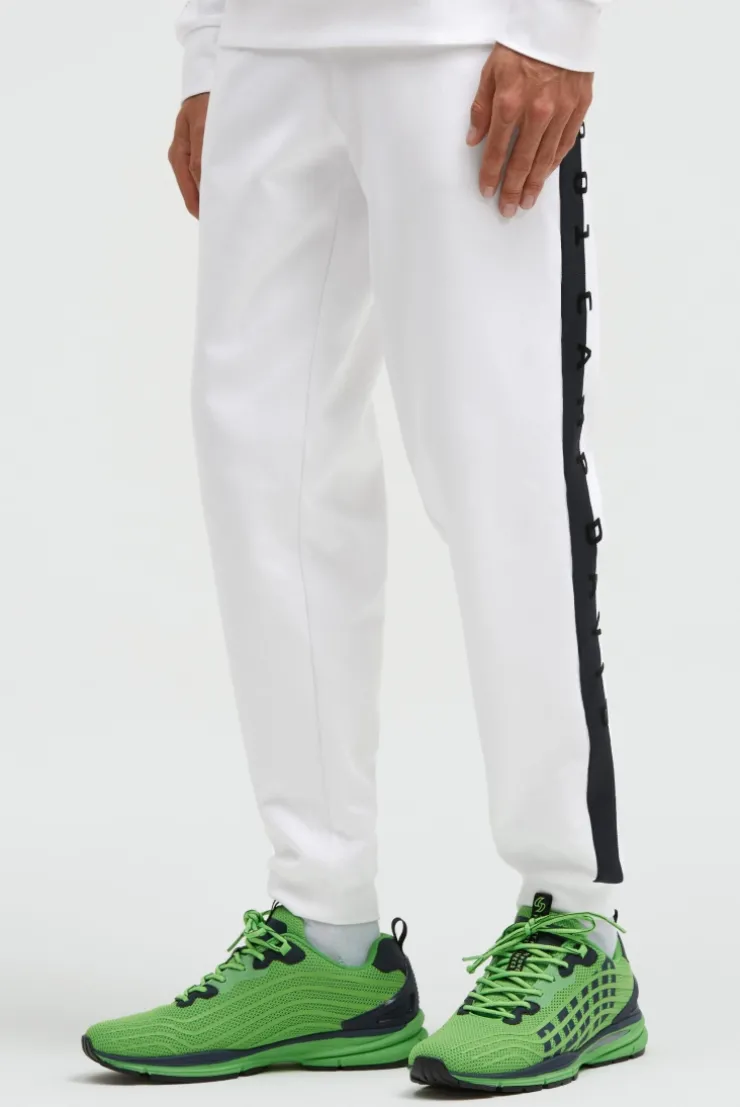 Jogginghose mit Logo-Tapes an den Seiten white