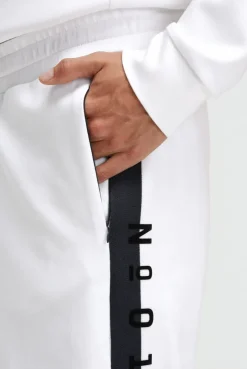 Jogginghose mit Logo-Tapes an den Seiten white