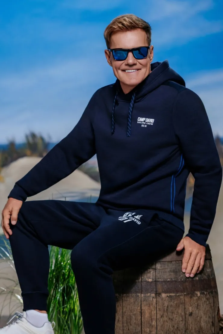 Jogginghose mit Puffprint blue navy