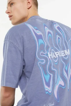 JO-HN T-Shirt Oversized printed violet