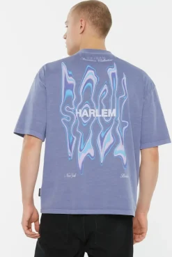 JO-HN T-Shirt Oversized printed violet