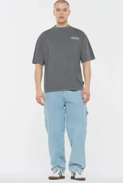 JO-HN T-Shirt Oversized printed asphalt