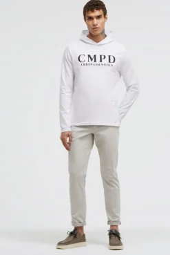 Kapuzenshirt mit CMPD Print opticwhite