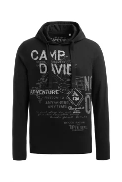 Kapuzenshirt mit Frontprint black