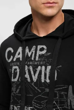 Kapuzenshirt mit Frontprint black