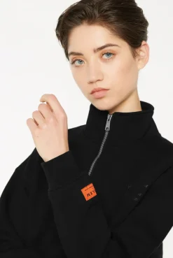 KAY-LA Troyer-Sweatshirt mit Back-Print black