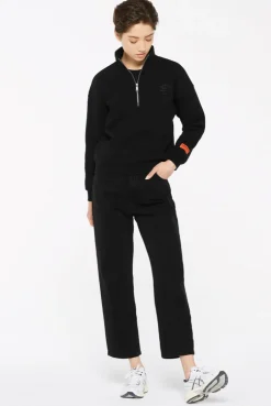KAY-LA Troyer-Sweatshirt mit Back-Print black